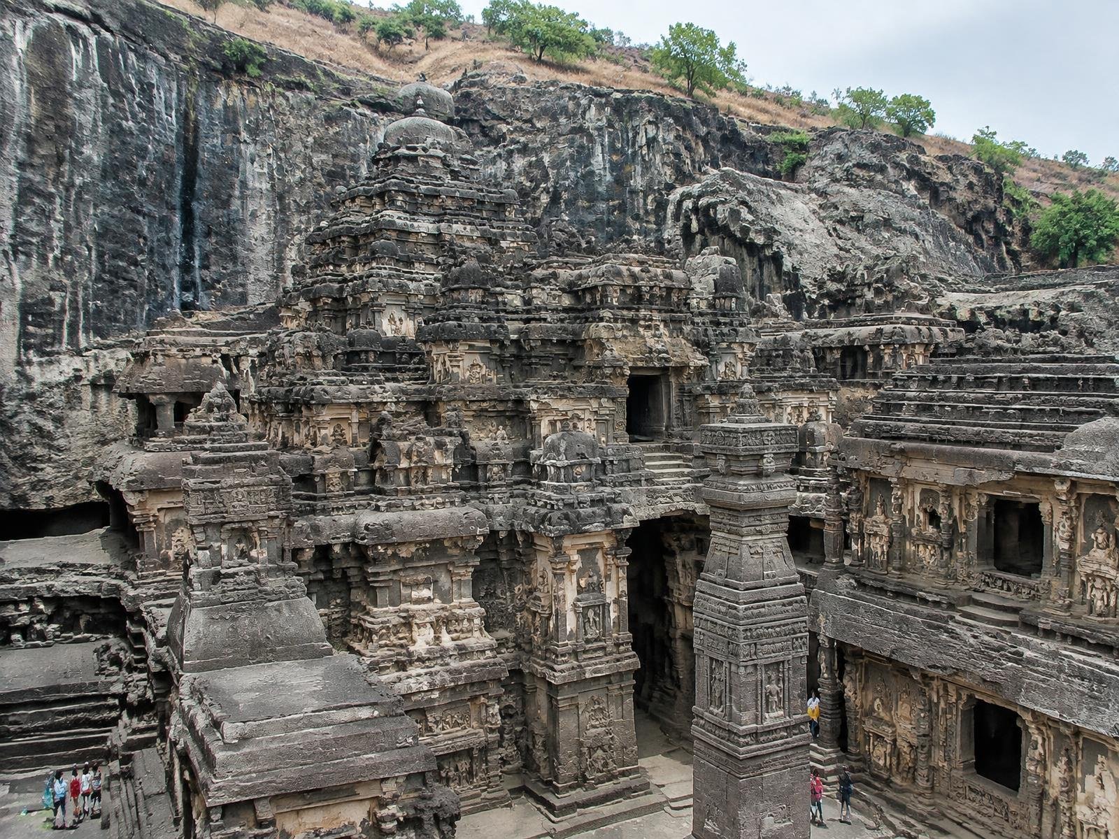 Temple rupestre de Kailasa à Ellora
