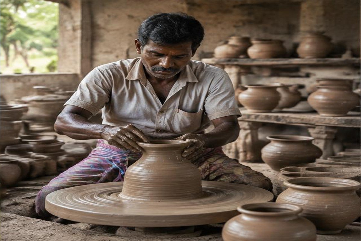 atelier de poterie, étape du jour 8
