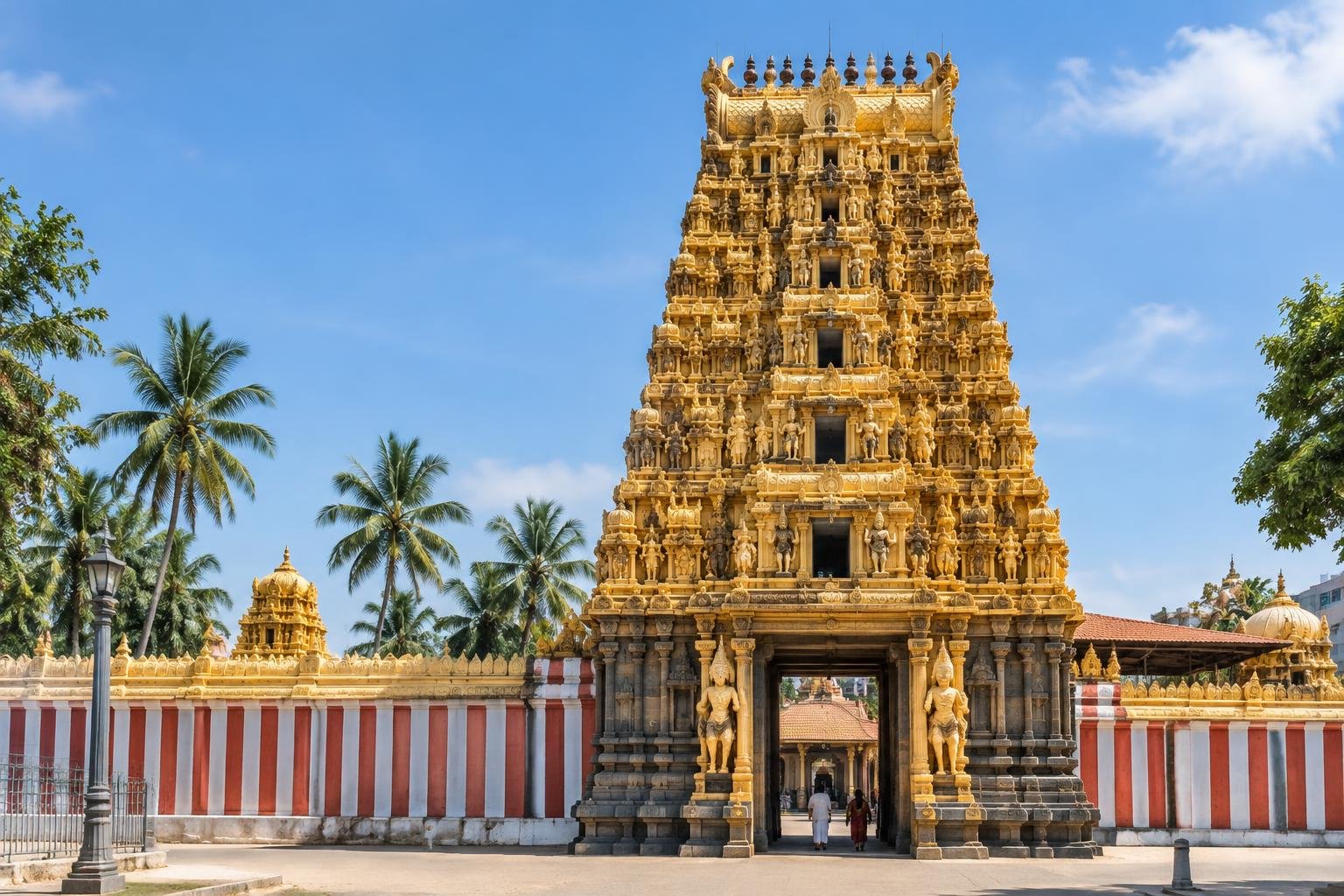 Temple Nallur Kandaswamy à Jaffna dans le nord du Sri Lanka — illustration