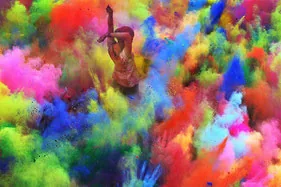 La fête des couleurs Holi en Inde